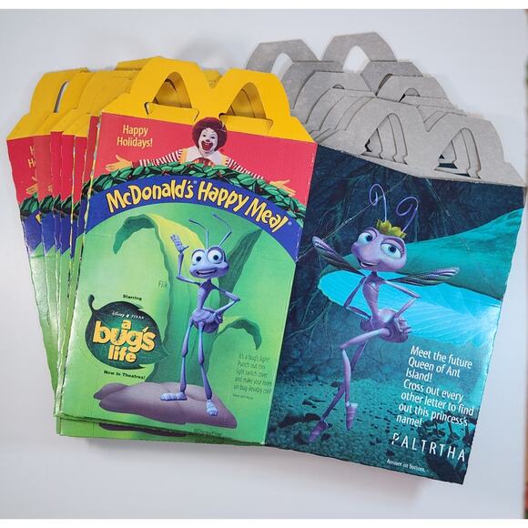 Vintage 1998 McDonald’s Happy Meal Box – Disney Pixar A Bug’s Life Movie Promo - Picture 10 of 10